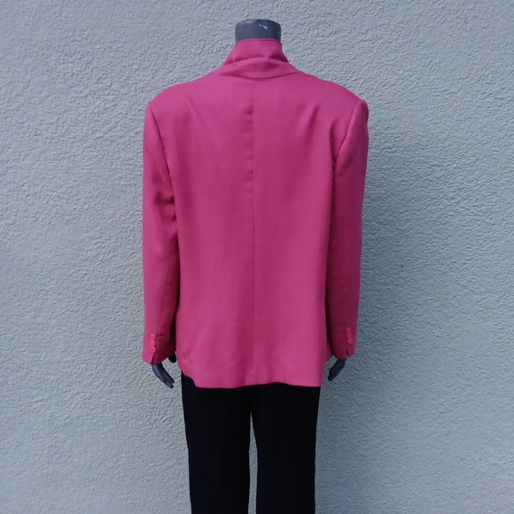 CROSS COUNTRY FASHIONS (USA) LADIES VINTAGE PURE LINEN (1) BUTTON LUXURY BLAZER - Picture 15 of 17